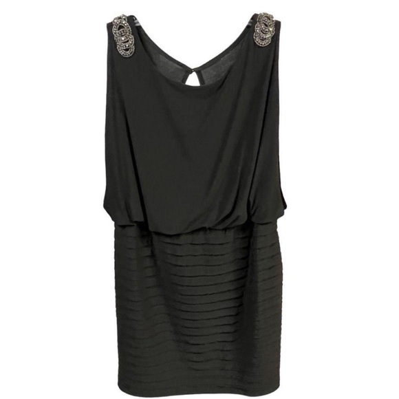 Collections Dressbarn Women’s Size 18 Black Sleeveless Cocktail Dress - Picture 2 of 4